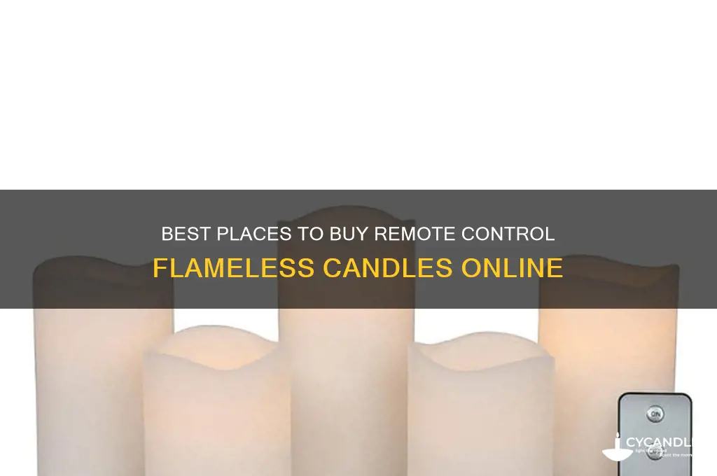 where can i buy remote control flameless candles