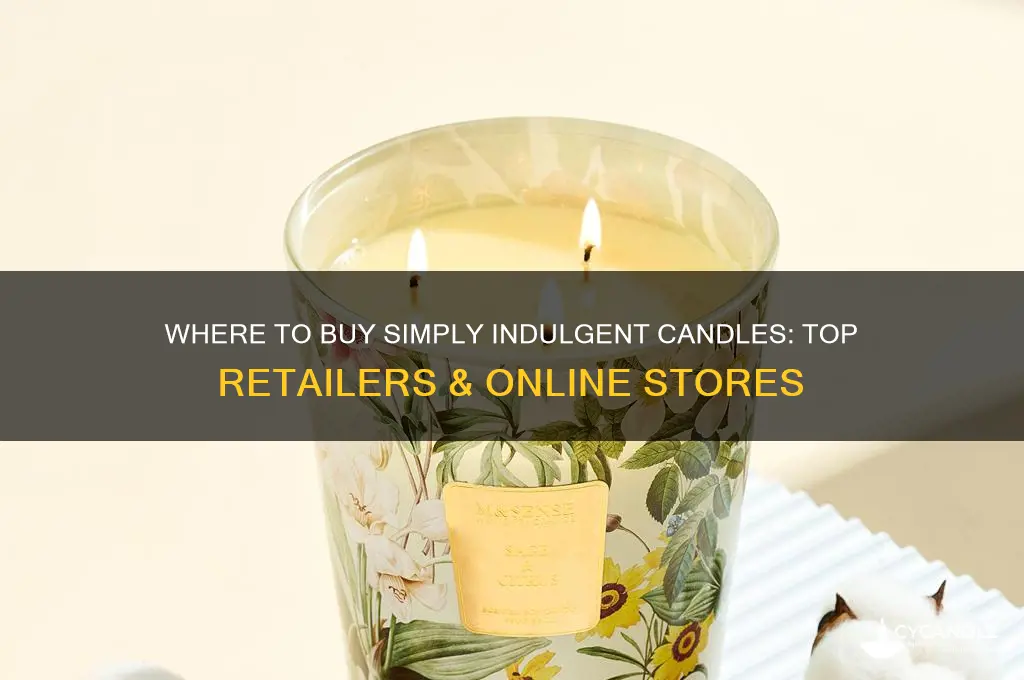 where can i buy simply indulgent candles