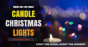 Where to Find Single Candle Christmas Lights for Festive Decor