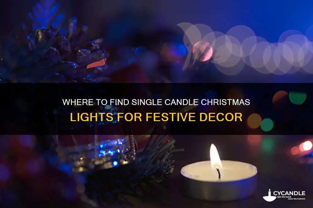 where can i buy single candle christmas lights