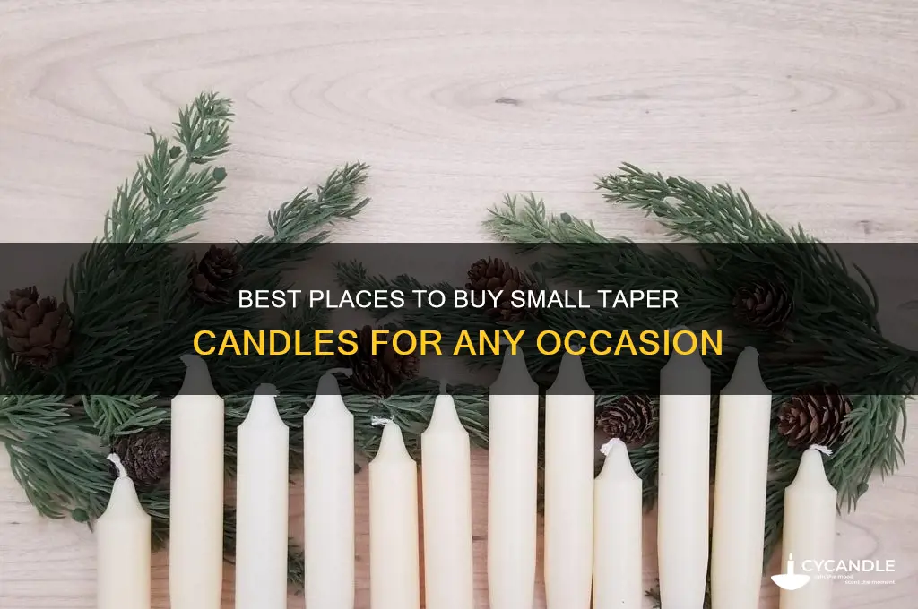 where can i buy small taper candles