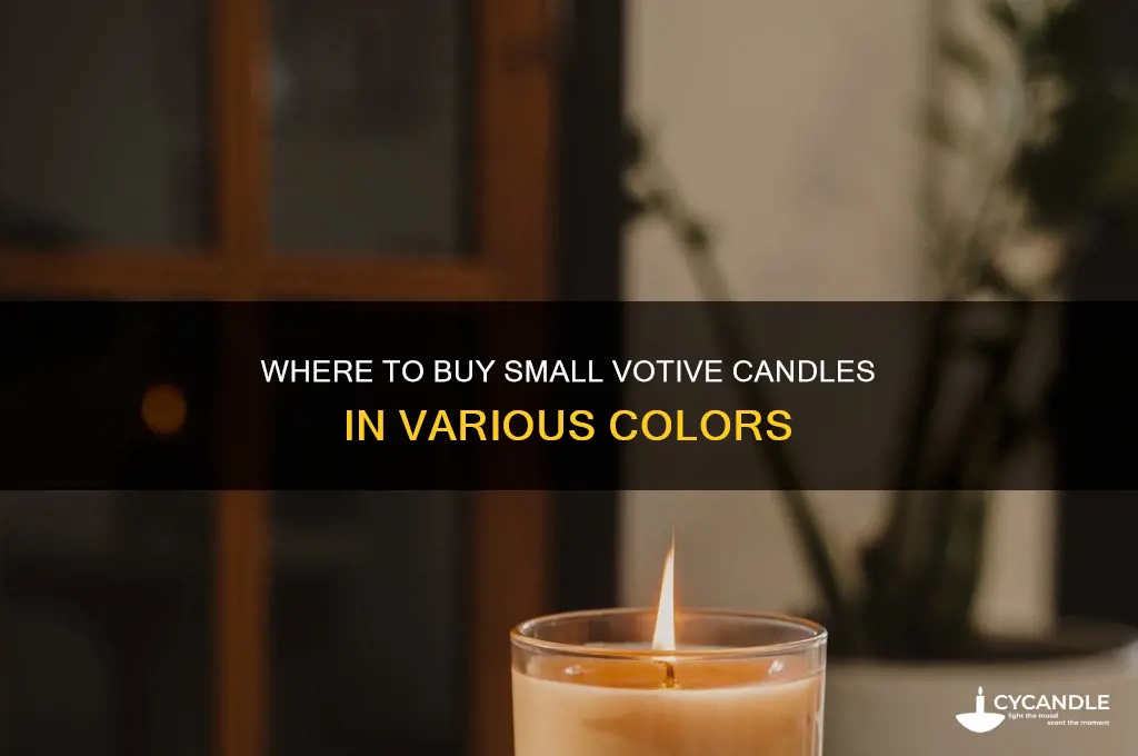 where can i buy small votive candles in different colors