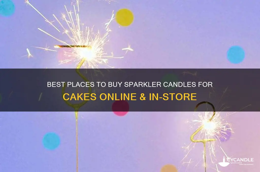 where can i buy sparkler candles for cakes