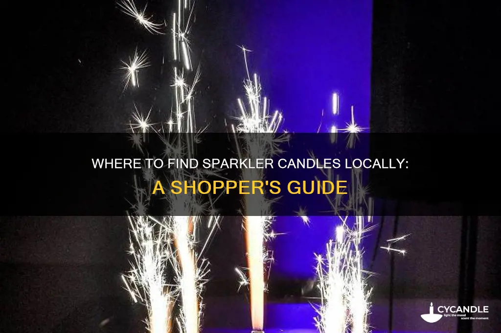 where can i buy sparkler candles in person