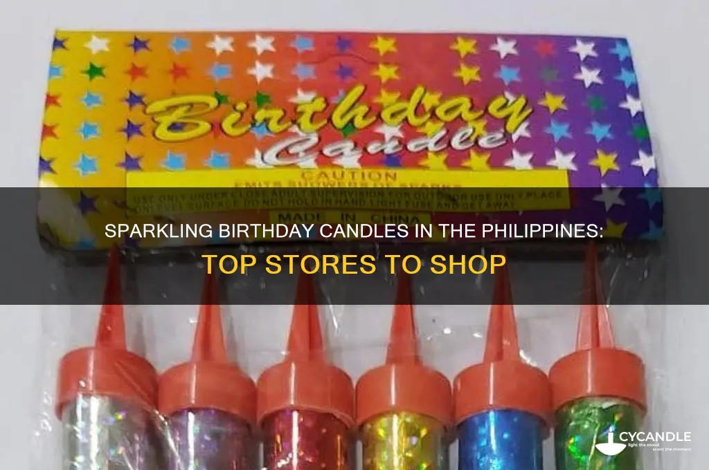 where can i buy sparkling birthday candles in the philippines