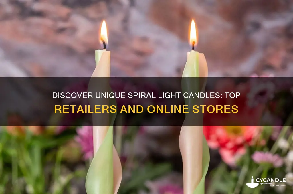 where can i buy spiral light candles