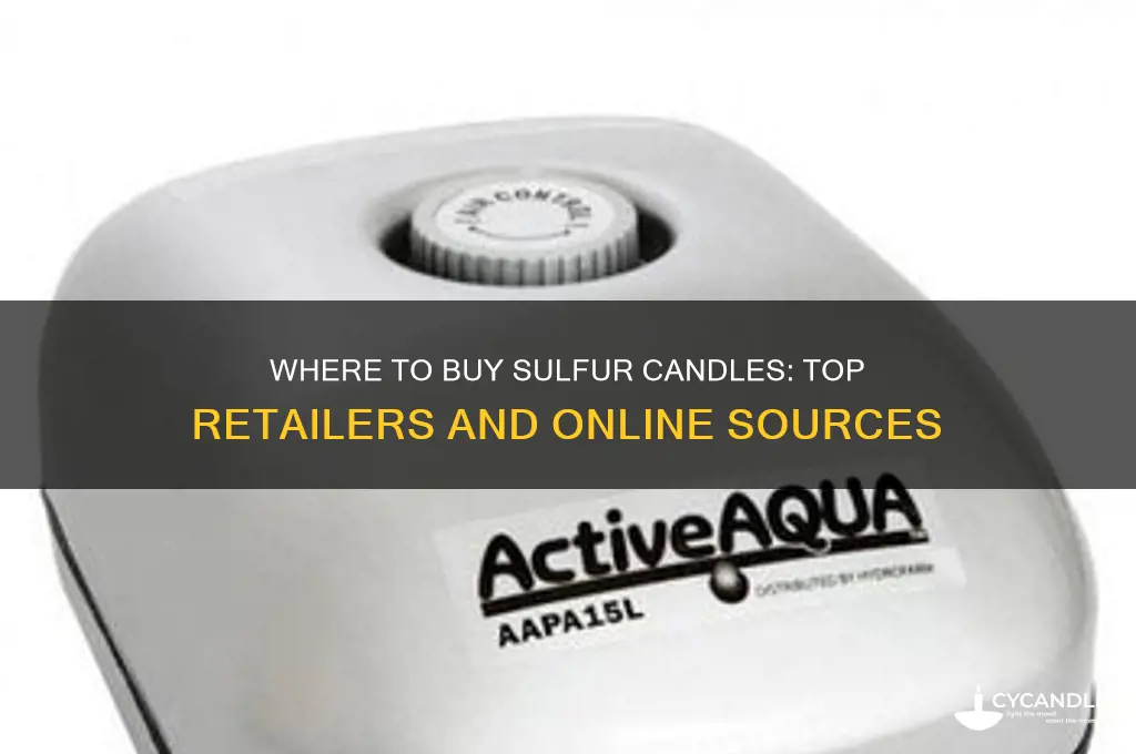 where can i buy sulfer candles
