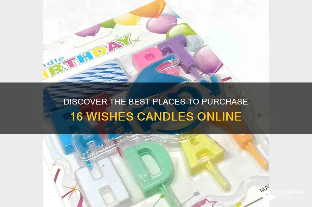 where can i buy the 16 wishes candles