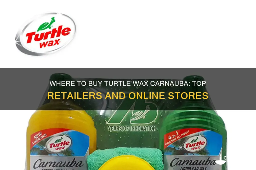 where can i buy turtle wax carnauba