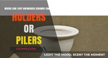 Where to Buy Unfinished Ceramic Candle Holders and Pillars