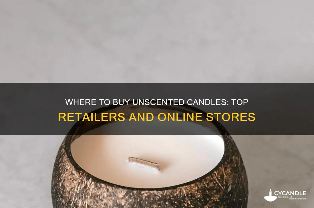 where can i buy unscented candles