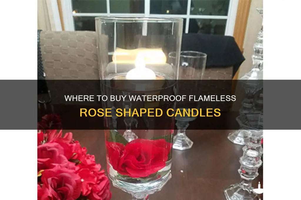 where can i buy waterproof flameless rose shaped candles