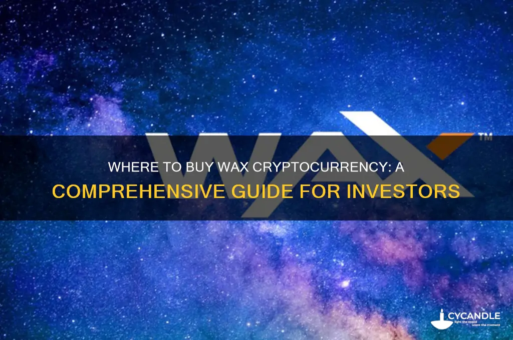 where can i buy wax cryptocurrency