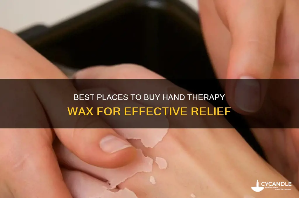 where can i buy wax for hand therapy