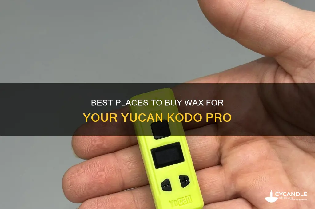 where can i buy wax for my yucan kodo pro