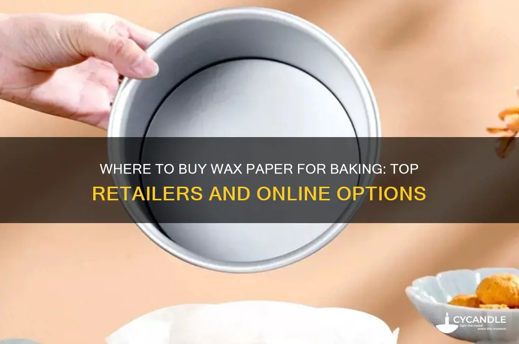 where can i buy wax paper for baking