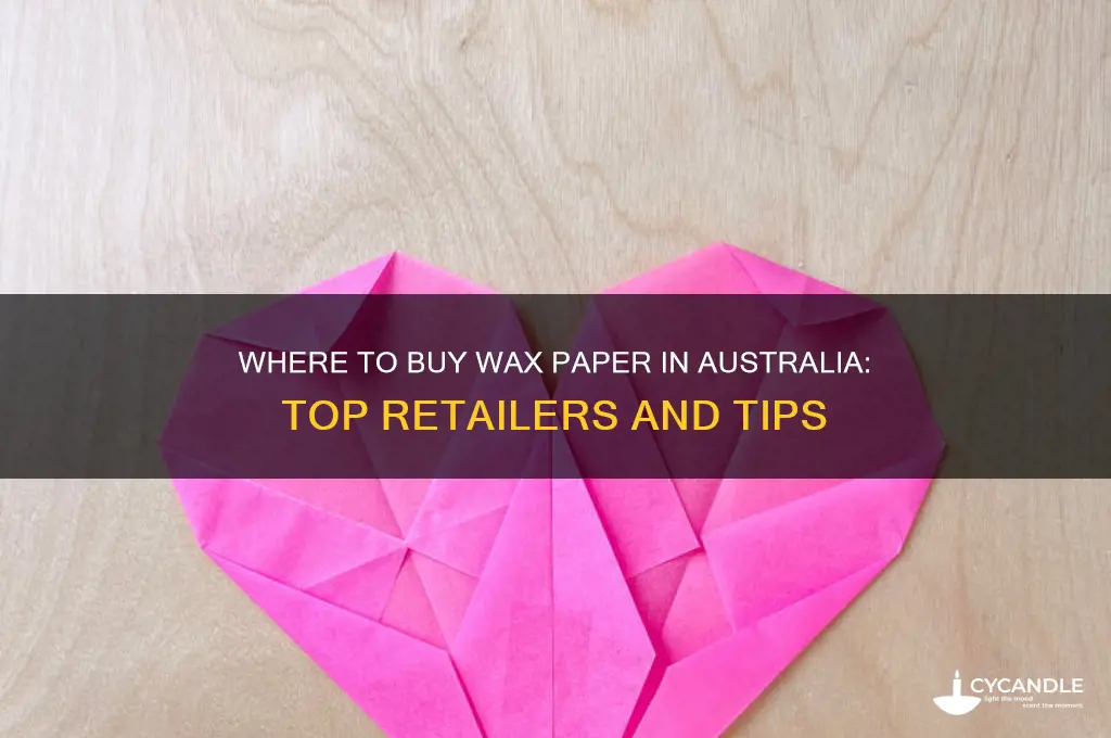 where can i buy wax paper in australia