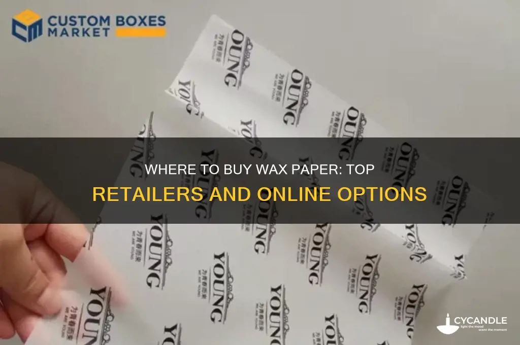 where can i buy wax paper