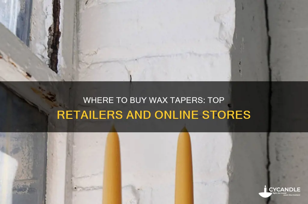 where can i buy wax tapers