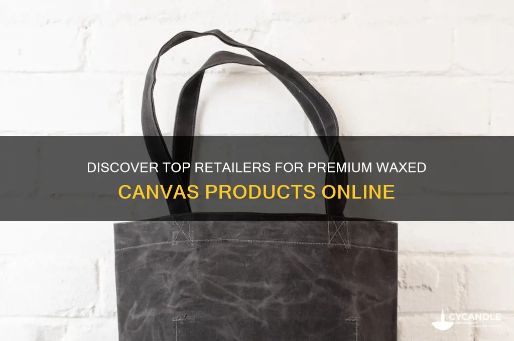 where can i buy waxed canvas