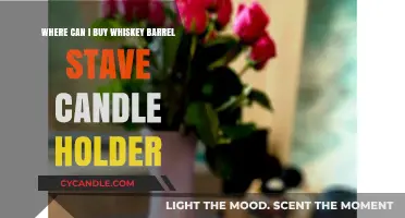 Unique Whiskey Barrel Stave Candle Holders: Where to Buy Online