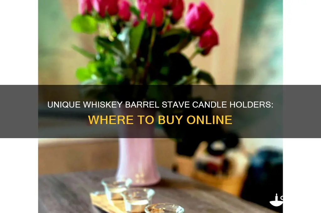 where can i buy whiskey barrel stave candle holder