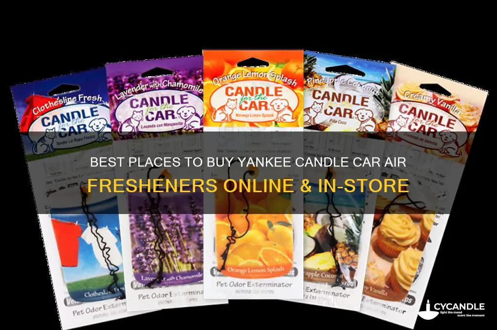 where can i buy yankee candle car air fresheners