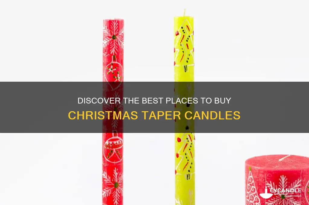where can i find christmas candles tapers