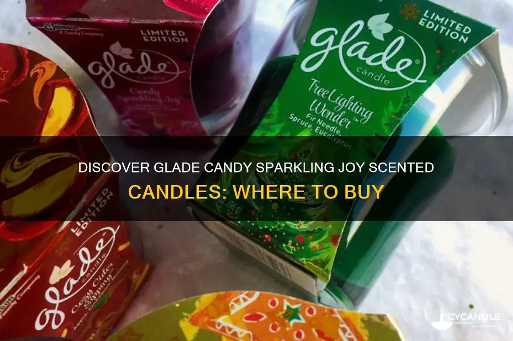 where can i find glade candy sparkling joy scented candles