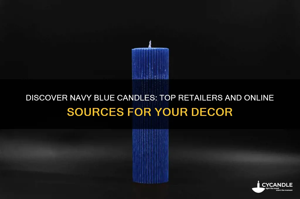 where can i find navy blue candles