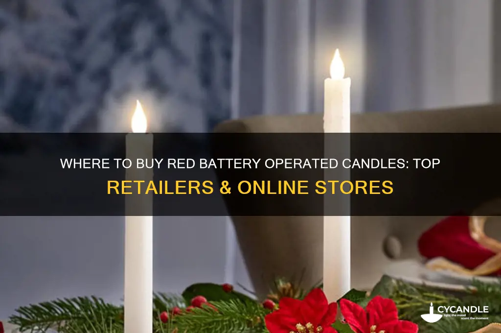 where can i find red battery operated candles