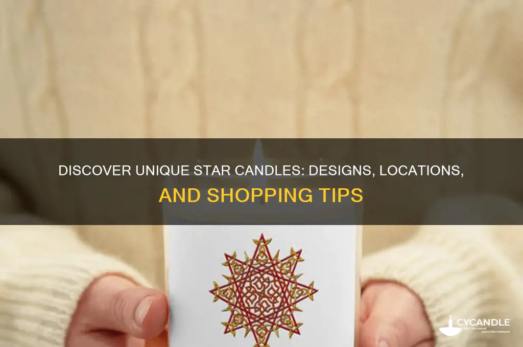 where can i find star candles and different designs
