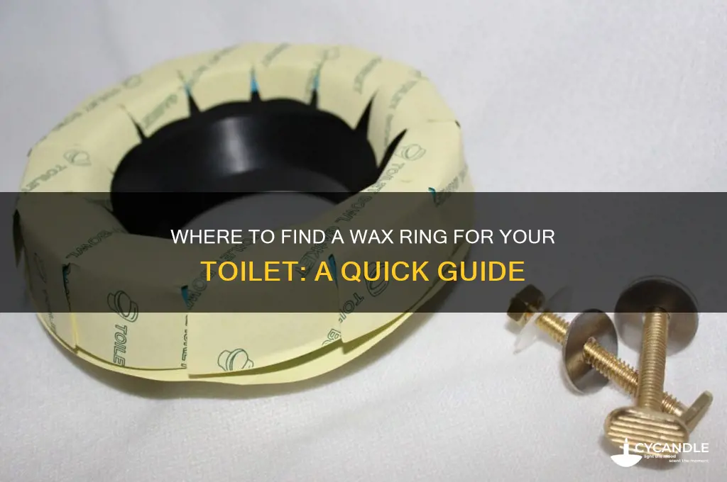 where can i get a wax ring for my toilet