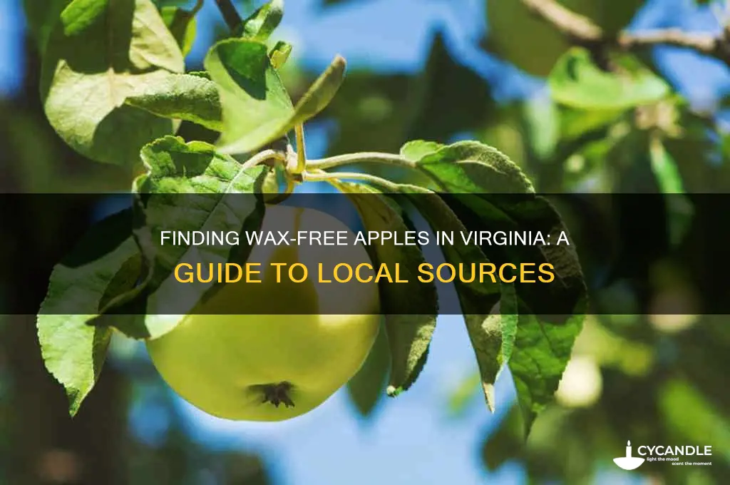where can i get apples with no wax in virginia
