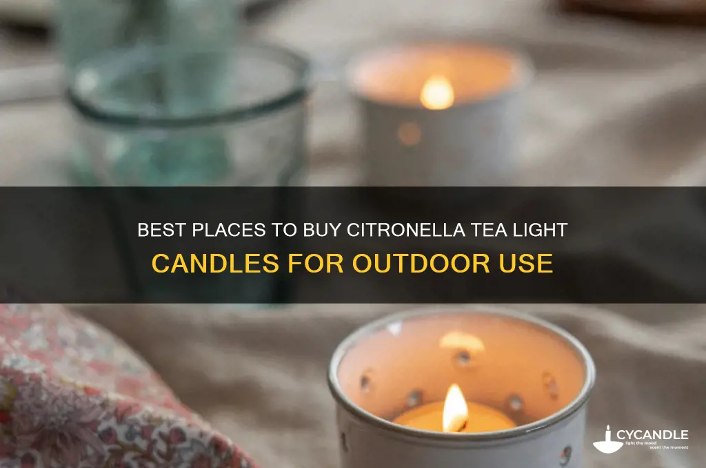 where can i get citronella tea light candles