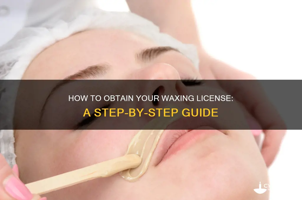 where can i get my waxing license