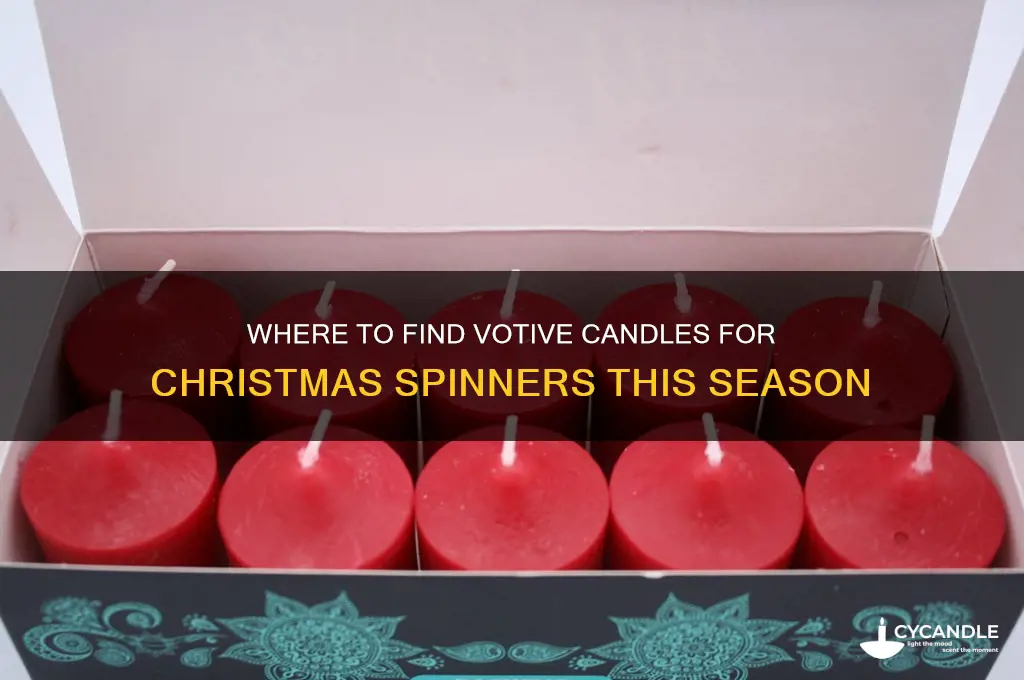 where can i get votive candles for christmas spinners