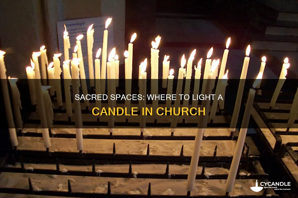 where can i light a candle in church