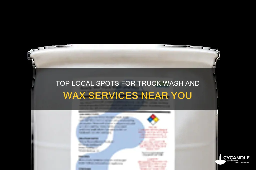 where can i locally get my truck wash and waxed