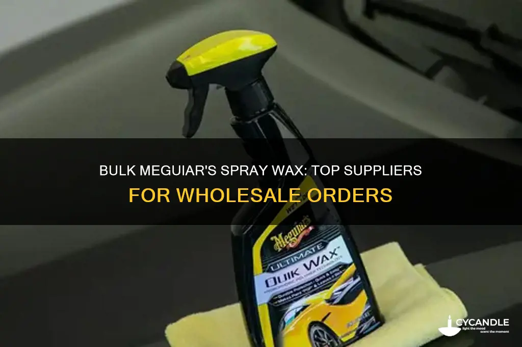 where can i order meguiars spray wax bulk