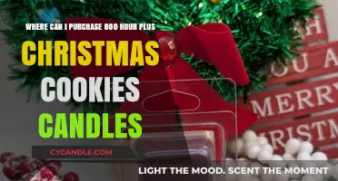 Where to Buy Long-Lasting 800+ Hour Christmas Cookies Scented Candles