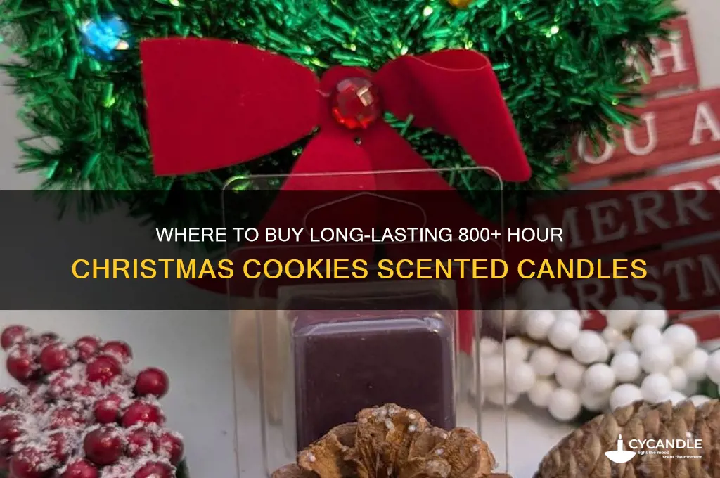 where can i purchase 800 hour plus christmas cookies candles