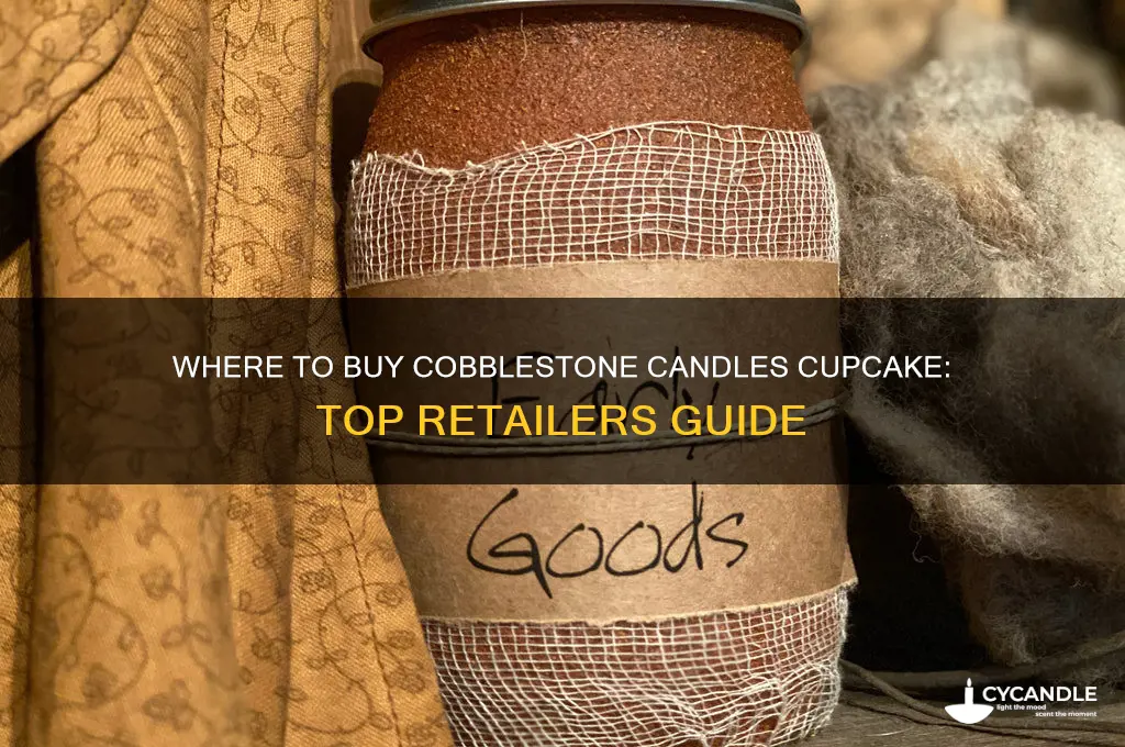 where can i purchase cobblestone candles cupcake