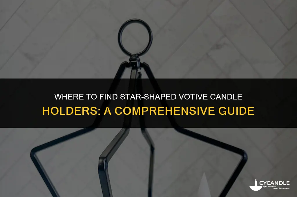 where can i purchase star shaped votive candle holders