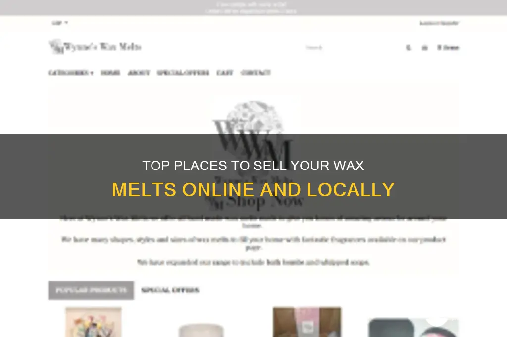 where can i sell my wax melts