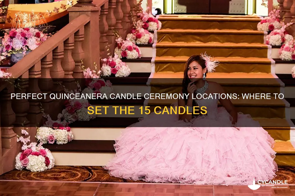 where can i set the quinceanera 15 candles