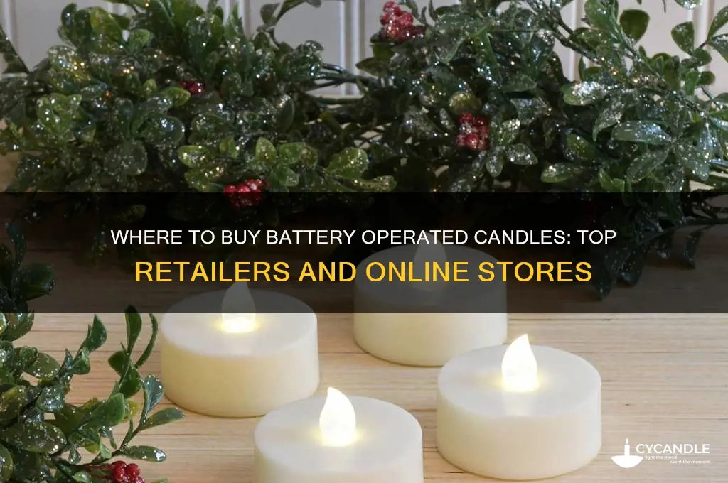 where can you buy battery operated candles