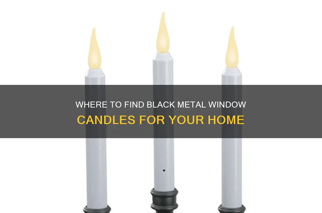 where can you buy black metal window candles