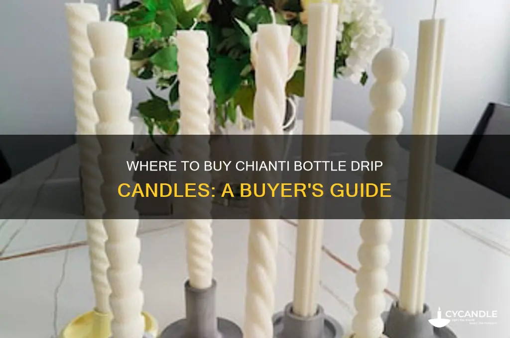 where can you buy candles for chianti bottle drip