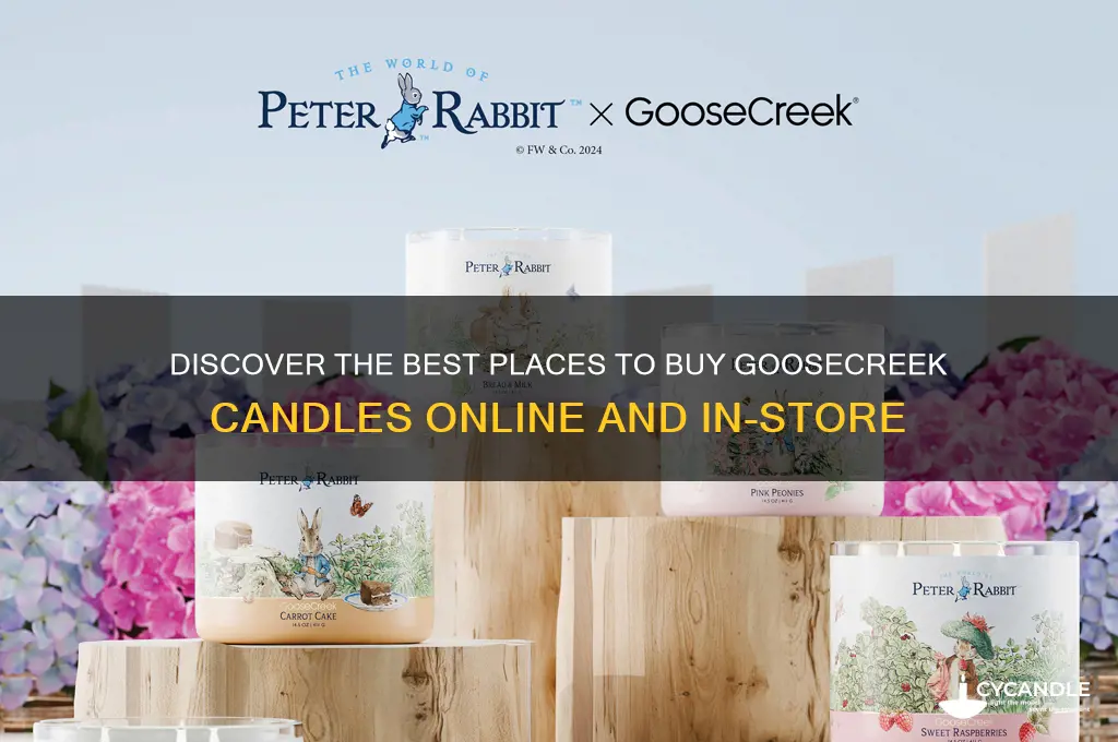 where can you buy goosecreek candles